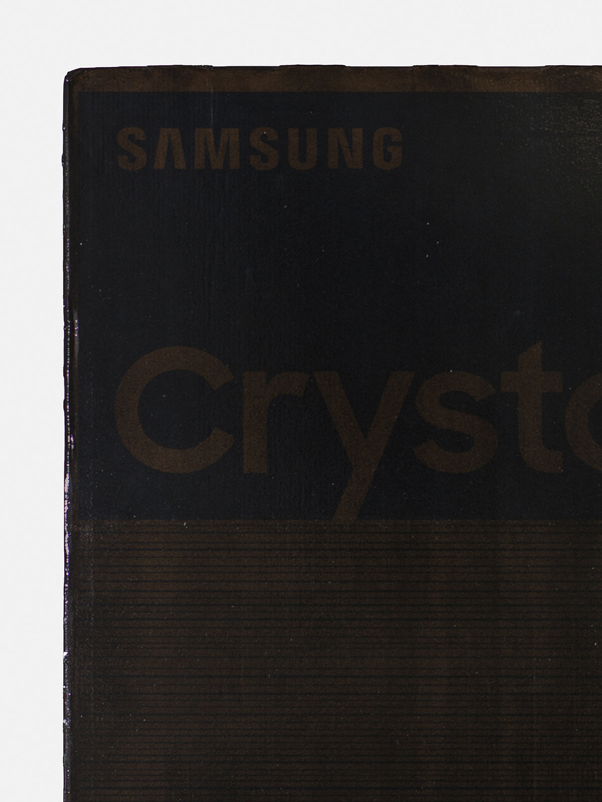 Black screens (Samsung Crystal UHD 75 blue), 2025