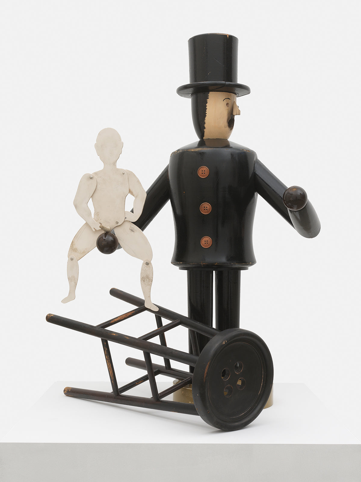 Schwarzer Peter with articulated male nude, 2025
