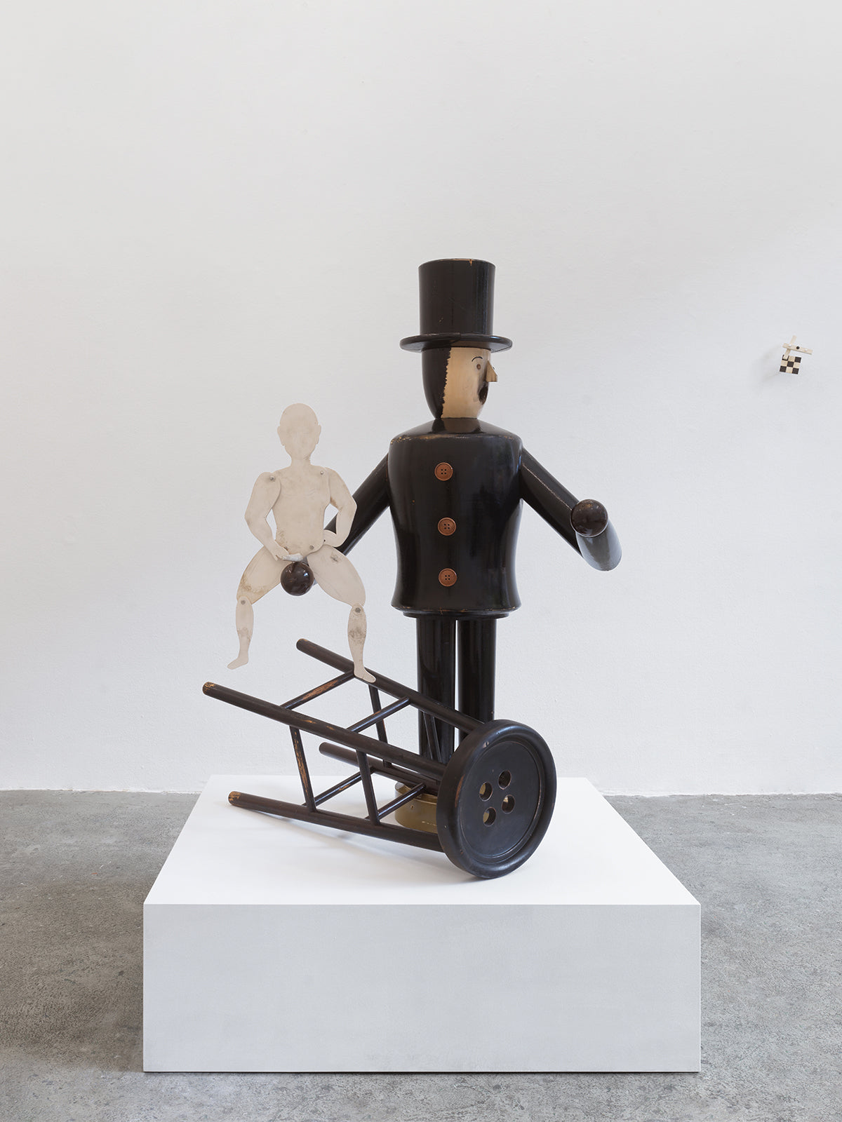 Schwarzer Peter with articulated male nude, 2025