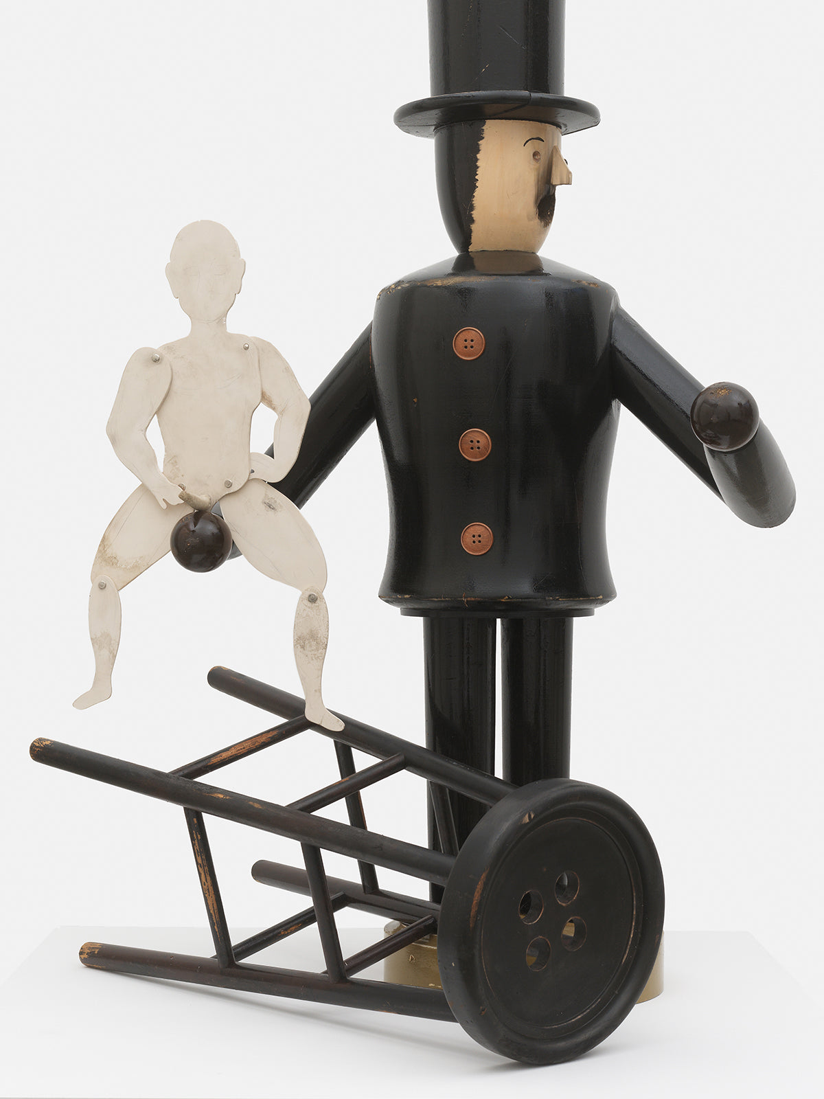 Schwarzer Peter with articulated male nude, 2025