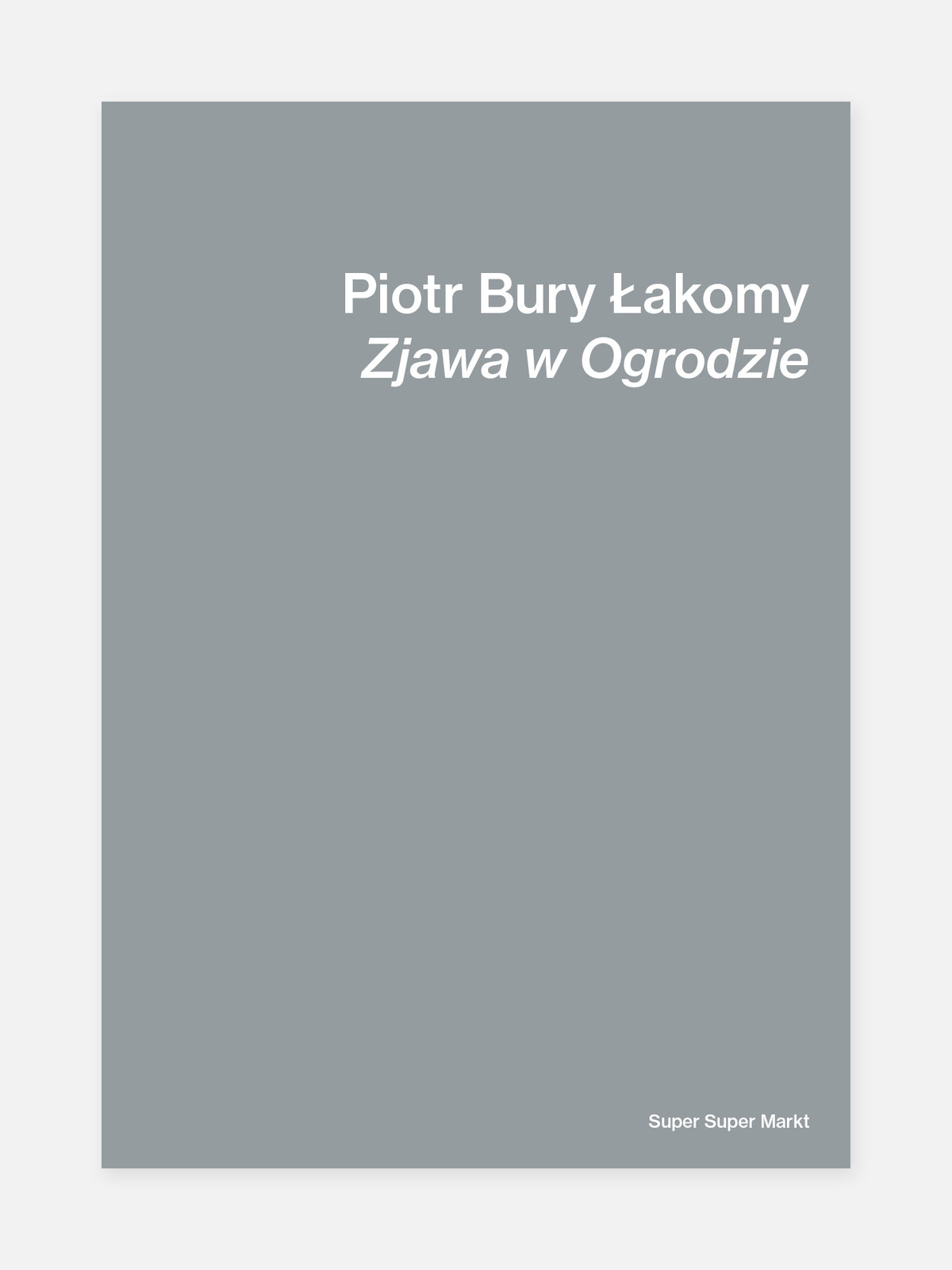 Piotr Bury Łakomy: Zjawa w Ogrodzie