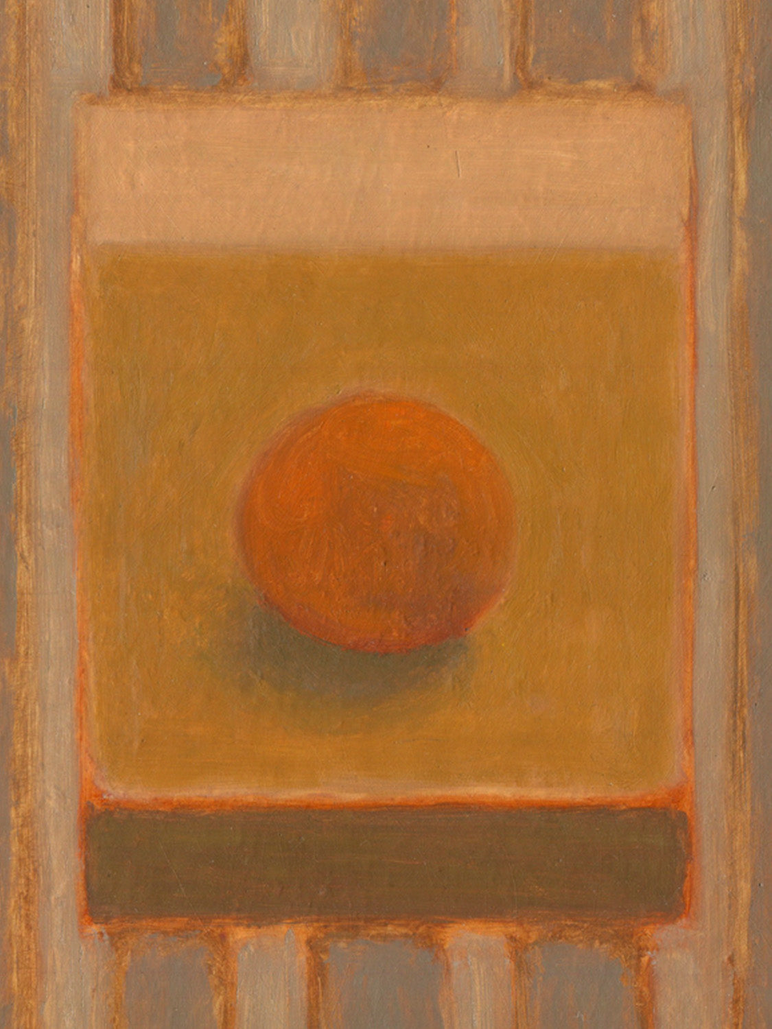 Painting of an Orange on a Wall #2